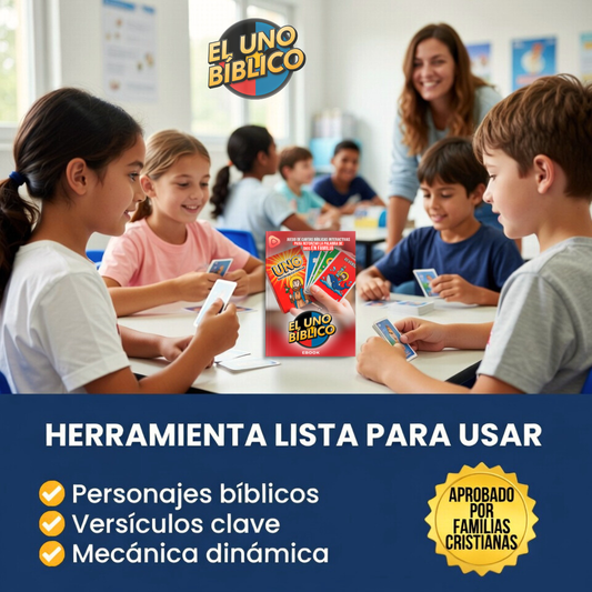 EL UNO BÍBLICO – JUEGO CRISTIANO FAMILIAR HOY PACK COMPLETO + BONOS INCLUIDOS 🎁